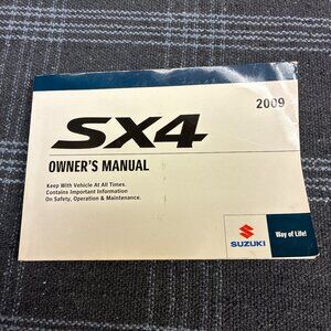 2009 Suzuki SX4 Owners Manual (book only)